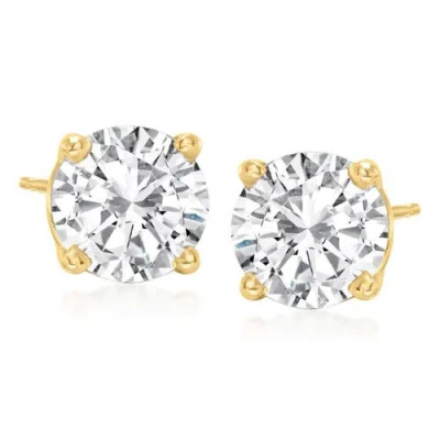 Anna Zuckerman Just Like Diamonds Only Better Studs 8 Carats In Yellow Gold