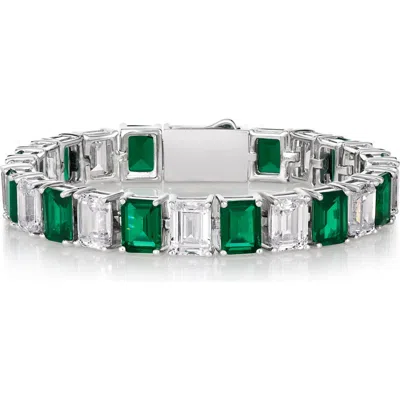 Anna Zuckerman Lisa Marie Statement Bracelet In Emerald