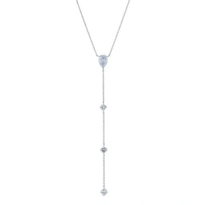 Anna Zuckerman Lovers Only Lariat In Platinum
