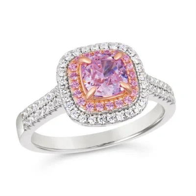 Anna Zuckerman Lucia Brilliante Ring In Argyle Pink Crystalline
