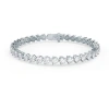 Anna Zuckerman Luxe Edition 10 Carat Tennis Bracelet In G/h Color Crystalline