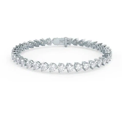 Anna Zuckerman Luxe Edition 10 Carat Tennis Bracelet In G/h Colour Crystalline