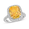 Anna Zuckerman Marcella 5 Carat Ring In Canary Yellow Crystalline