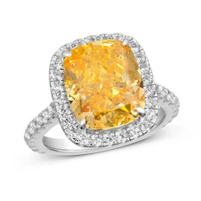 Anna Zuckerman Marcella 5 Carat Ring In Canary Yellow Crystalline
