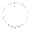 Anna Zuckerman Maria Barcelona Heart Necklace In Platinum