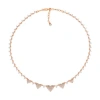Anna Zuckerman Maria Barcelona Heart Necklace In Rose Gold