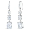 Anna Zuckerman Nova Three Stone Drops In White Diamond Crystalline