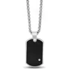 Anna Zuckerman Obelis Disc Tag Necklace In Black