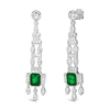 Anna Zuckerman Onassis 6 Carat Emerald Drop Earrings In Emerald
