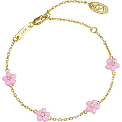 Anna Zuckerman Petit Daisy  Bracelet In Multi