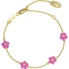 Anna Zuckerman Petit Daisy  Bracelet In Multi