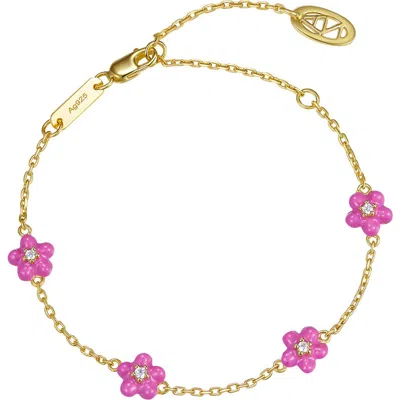 Anna Zuckerman Petit Daisy  Bracelet In Multi