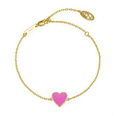 Anna Zuckerman Petit Love Bracelet In Pink