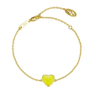 Anna Zuckerman Petit Love Bracelet In Yellow