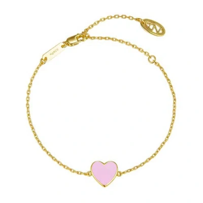 Anna Zuckerman Petit Love Bracelet In Pink