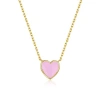 Anna Zuckerman Petit Love Necklace In Pink