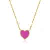 Anna Zuckerman Petit Love Necklace In Pink