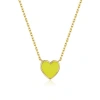 Anna Zuckerman Petit Love Necklace In Yellow