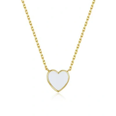 Anna Zuckerman Petit Love Necklace In White