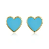 Anna Zuckerman Petit Love Studs In Blue