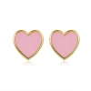 Anna Zuckerman Petit Love Studs In Pink