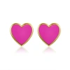 Anna Zuckerman Petit Love Studs In Pink