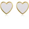 Anna Zuckerman Petit Love Studs In White