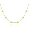 Anna Zuckerman Petit Rosie Necklace In Yellow