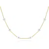 Anna Zuckerman Petit Rosie Necklace In White