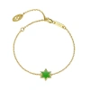 Anna Zuckerman Petit Star Of David Bracelet In Green