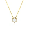 Anna Zuckerman Petit Star Of David Necklace In White