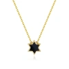Anna Zuckerman Petit Star Of David Necklace In Black