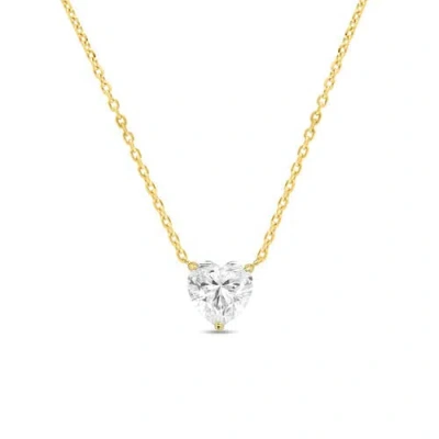 Anna Zuckerman Petite Amour Necklace In Yellow Gold