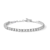 Anna Zuckerman Petite Glamour 5 Carat Tennis Bracelet In Platinum