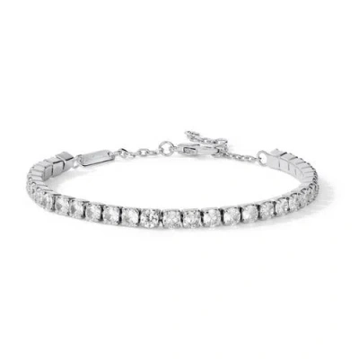 Anna Zuckerman Petite Glamour 5 Carat Tennis Bracelet In Platinum