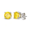 Anna Zuckerman Rainbow Gem Studs In Golden Sapphire