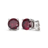 Anna Zuckerman Rainbow Gem Studs In Red Garnet