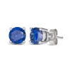 Anna Zuckerman Rainbow Gem Studs In Royal Blue