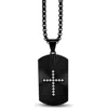 Anna Zuckerman Raylur Cross Necklace In Black