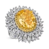 Anna Zuckerman Royal Carina 25 Carat Ring Xl In Canary Yellow