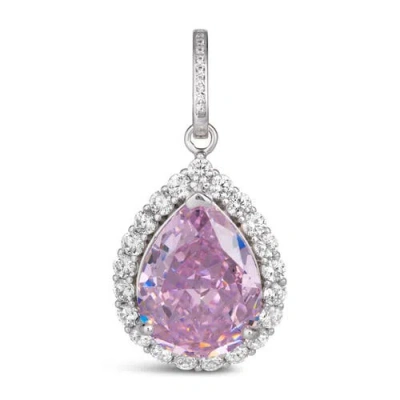 Anna Zuckerman Royal De Luze Crystalline Pendant In Argyle Pink Crystalline
