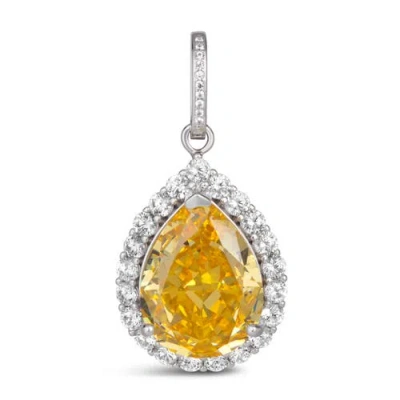 Anna Zuckerman Royal De Luze Crystalline Pendant In Canary Yellow Crystalline