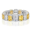 Anna Zuckerman Signature 100 Carat Statement Bracelet In Canary Yellow
