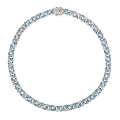 Anna Zuckerman Sweet Havana 8mm Cuban Necklace 16 Inches In Metallic