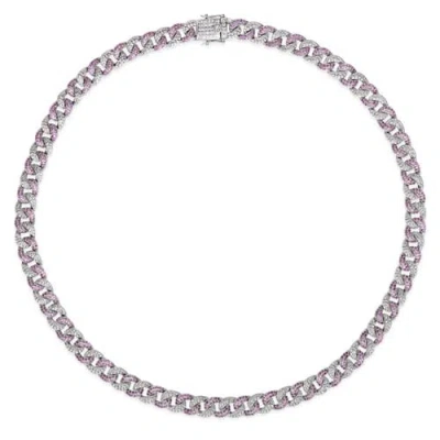Anna Zuckerman Sweet Havana 8mm Cuban Necklace 18 Inch In Metallic