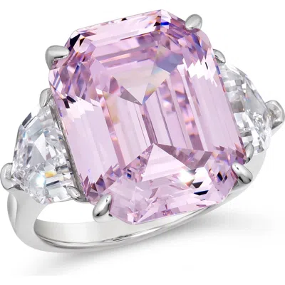 Anna Zuckerman The Hamptons Cocktail Ring In Argyle Pink Crystalline
