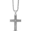 Anna Zuckerman Thorren Cross Necklace In Metallic