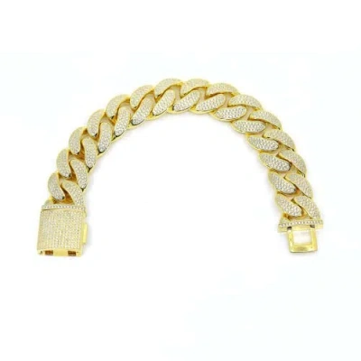 Anna Zuckerman Vip Cuban Link Bracelet In White