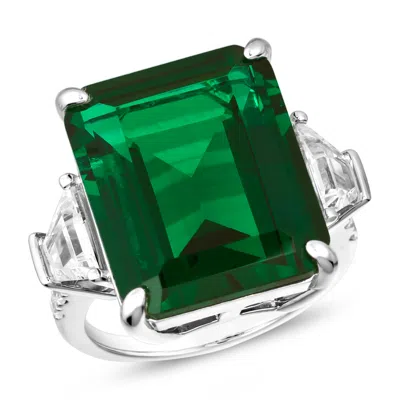 Anna Zuckerman Women's Green Kinglsey 25 Carat  Emerald Ring