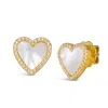 Anna Zuckerman Women's Mother Of Pearl Earrings - Rose Gold